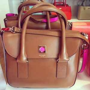 Kate Spade Bond Street Brown/Pink Leather Purse